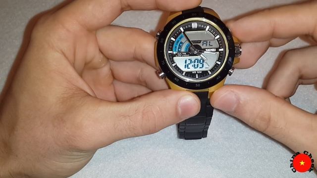 Часы Skmei 1016 с Алиэкспресс. смотреть онлайн