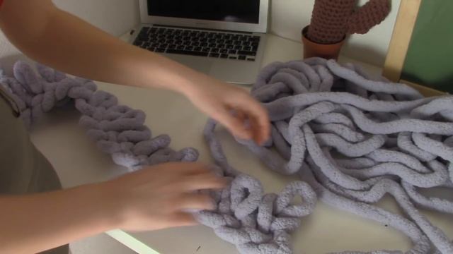 Вязание пледа из толстой пряжи - Эльярн Синель смотреть онлайн