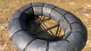 Лодка своими руками из колеса от трактора ! Часть 2 . Косяк!