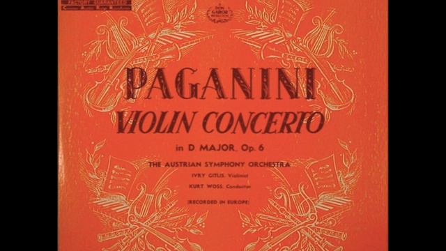 Ivry Gitlis Rare Recording 1950 Paganini Concerto Wilhelmj version смотреть онлайн