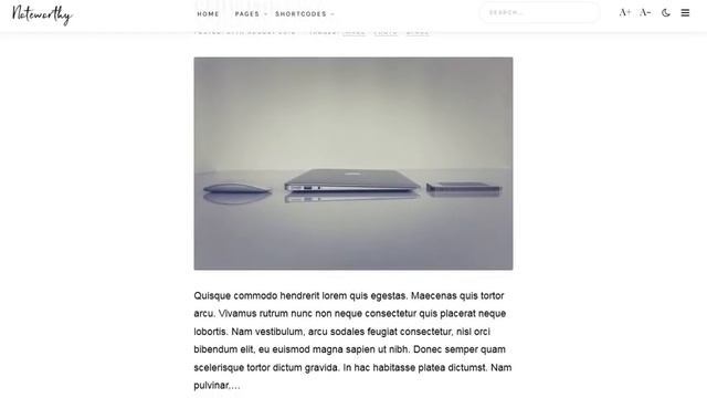 Noteworthy - Beautifully Minimal WordPress Theme for Writers and Bloggers смотреть онлайн
