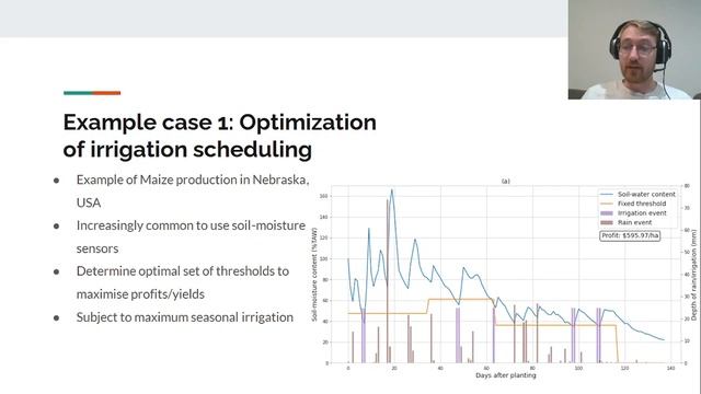 Intelligent irrigation management using crop models, optimization and machine learning | SciPy 2021 смотреть онлайн