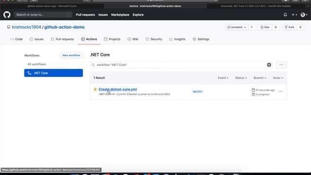 Web app deployment PART-1: GitHub action смотреть онлайн