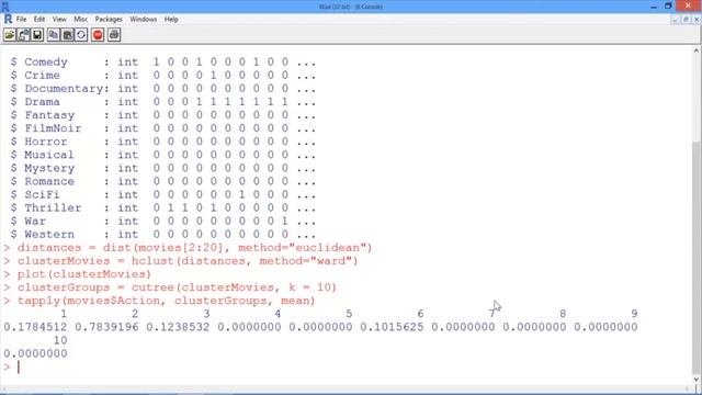 6.2.13 An Introduction to Clustering - Video 7: Hierarchical Clustering in R смотреть онлайн