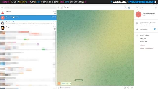 Cómo crear un bot de telegram смотреть онлайн