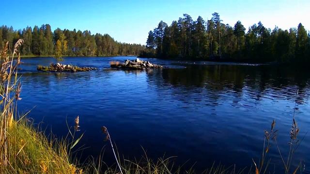 День за 2 минуты. Карелия. Река РАСТАС. Таймлапс смотреть онлайн