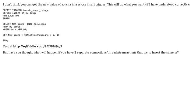 Auto increment value needs to be changed inside trigger (4 Solutions!!) смотреть онлайн