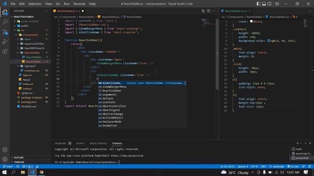 SideBar Menu in React JS || Sidebar Navigation Menu Tutorial ReactJS || Side Menu in React JS смотреть онлайн
