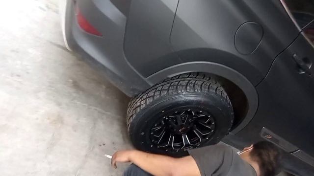 MODIFIKASI ALL NEW RUSH PAKAI VELG OFFROAD HSR WHEEL TYPE GOKU + BAN 235 70 R16
