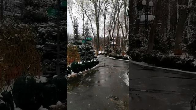 А снег идёт Парк Горького Харьков Февраль 2022 смотреть онлайн