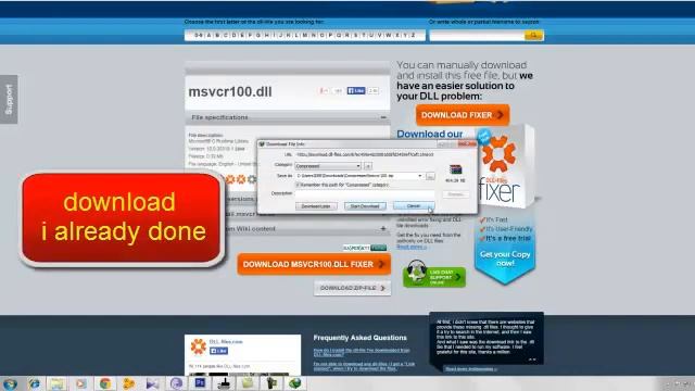 msvcr100.dll fix on windows 7,8 смотреть онлайн
