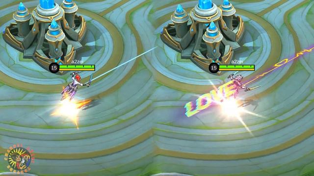 Fanny Valentines Hearts Afloat Skin VS Miss Kibou Aspirants Skin Comparison смотреть онлайн