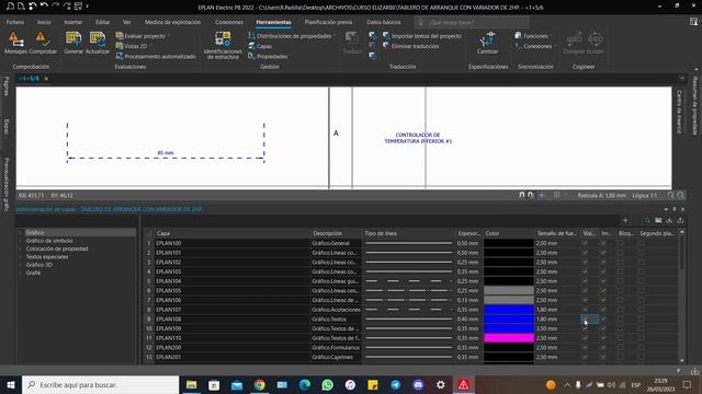 8_MODIFICAR ADMINISTRACIÓN DE CAPAS EN EPLAN ELECTRIC P8 2022 смотреть онлайн