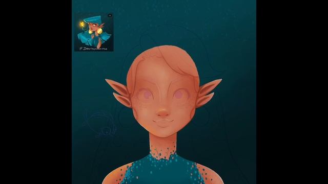 #2 Рисуем русалку на iPad Pro в приложении Procreate смотреть онлайн