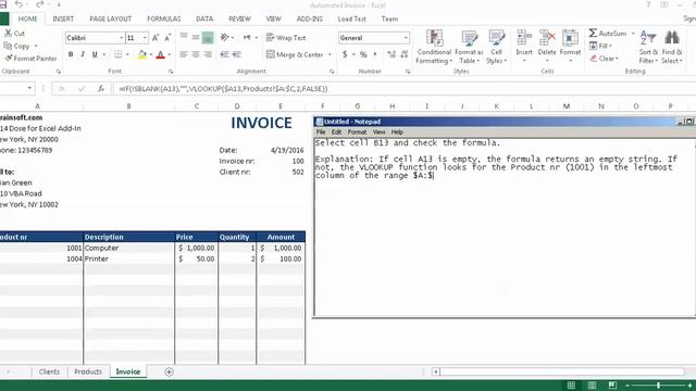 Excel Automated Invoice - how to create Automated Invoice смотреть онлайн