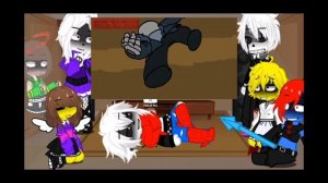 Undertale React to VHS Sans Vs Lb Sans ||?Misoon?||