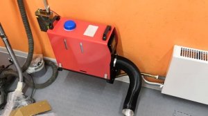 Китайская автономка для гаража,работа на керосине ТС-1. Отопление в минимальном режиме. 2.2Kw