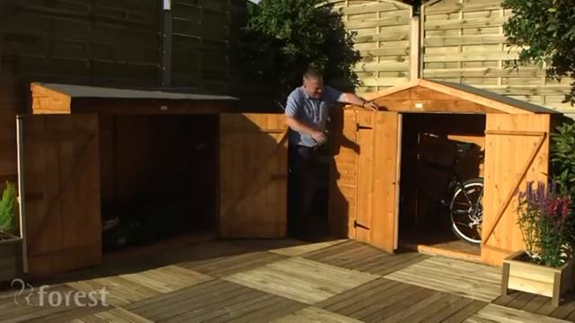 Wooden Storage And Bike Shed