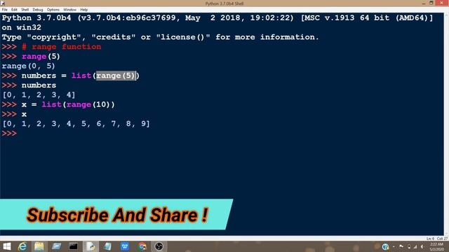#14 Python Tutorial for Beginners | Range Function in Python смотреть онлайн