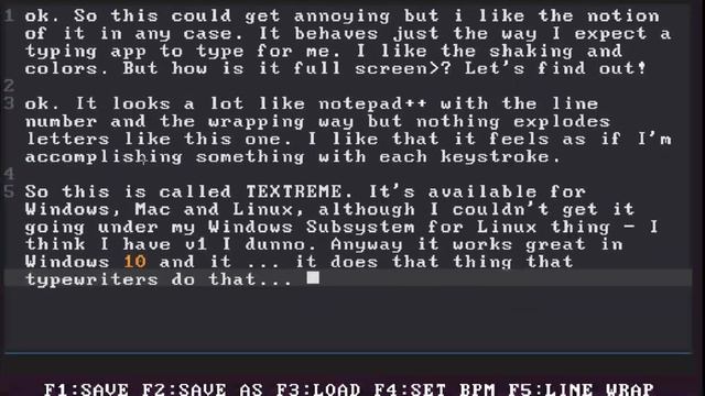 TEXTREME oh i like this. Text editor for gamers? For people who miss typewriters doing crazy stuf смотреть онлайн
