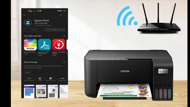 HOW TO SETUP WI-FI DIRECT CONNECTION - EPSON L3250 PRINTER. смотреть онлайн