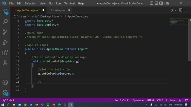 | How to display message in Applet | Java Program | Applet | Advance Java | Applet using | Program смотреть онлайн
