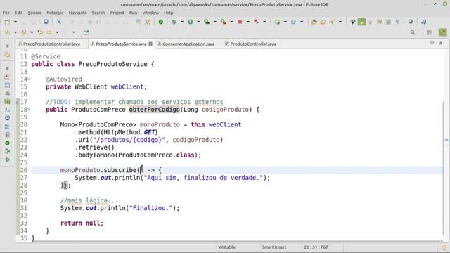 Consumindo REST API com Spring WebClient смотреть онлайн
