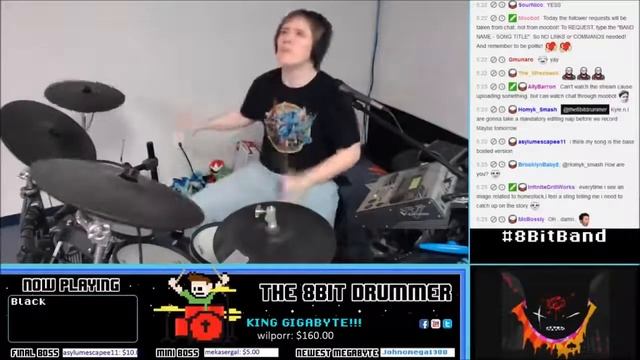 'Black' by Toby Fox (Drum Cover By The8BitDrummer) - JohnJRenns [Reupload] смотреть онлайн