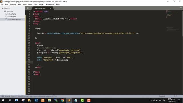 Geolocalización con PHP + Geoplugin + API Google Map смотреть онлайн