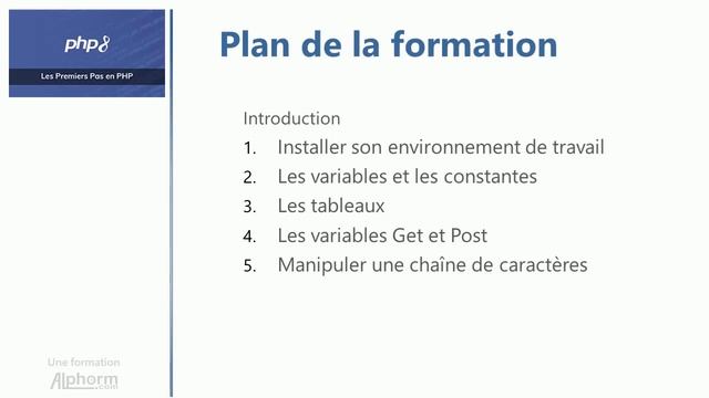 Formation PHP 8 : Les Premiers Pas en PHP Vidéo présentation смотреть онлайн