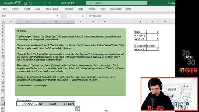 (27/30) Excel VBA Absolute Beginner Course (30 For 30) смотреть онлайн