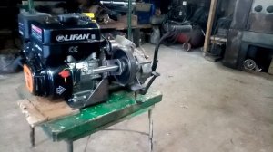 Двигатель Лифан + коробка Урал ( Днепр).