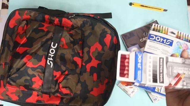Doms Camo Rs 2000 Drawing Kit - Doms art kit Unboxing and Review in Hindi ??? Doms School essential смотреть онлайн