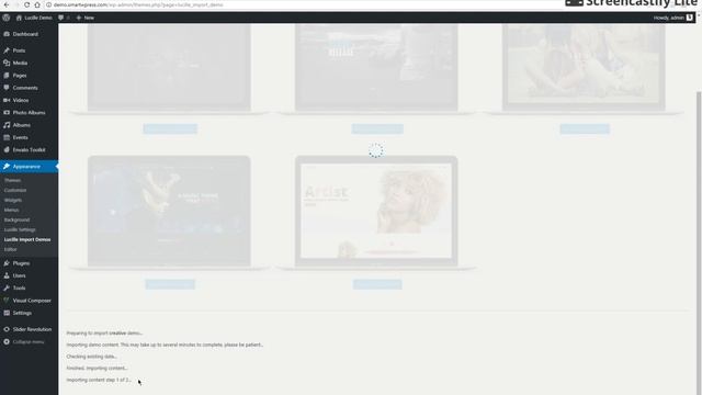 One click import Lucille demo - Lucille WordPress Music Theme смотреть онлайн