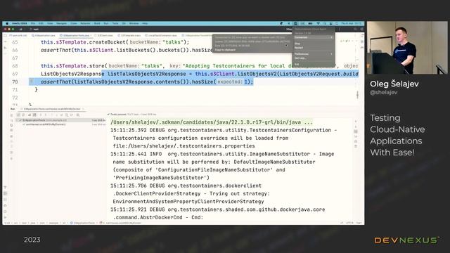 Devnexus 2023 - Testing Cloud-Native Applications With Ease! - Oleg Šelajev смотреть онлайн