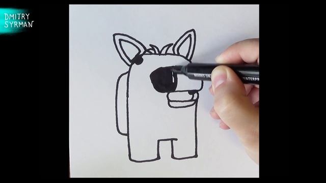 Как нарисовать Амонг Ас Фокси ФнаФ, How to draw Among Us Foxy FnaF смотреть онлайн