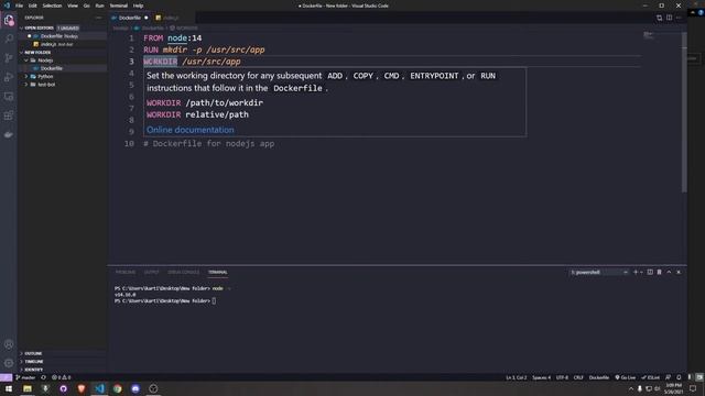 Write a Dockerfile for Node.js and Python Apps or Projects for Deploying on Web | KartikTech смотреть онлайн