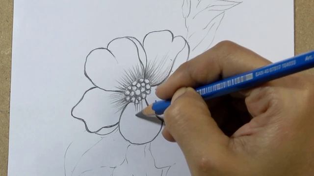 How To Draw Beautiful Flower Tattoo Designs Step By Step | Hihi Pencil