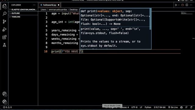 Build Your Life in Weeks Calculator using Python(Python for Beginners) смотреть онлайн