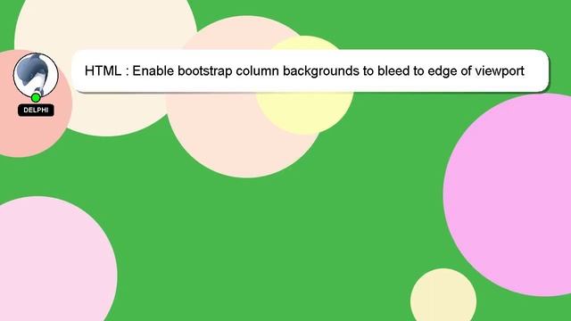 HTML : Enable bootstrap column backgrounds to bleed to edge of viewport смотреть онлайн