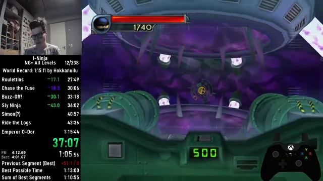 I-Ninja New Game+ (All Levels) Speedrun in 1:13:45 (World Record) смотреть онлайн