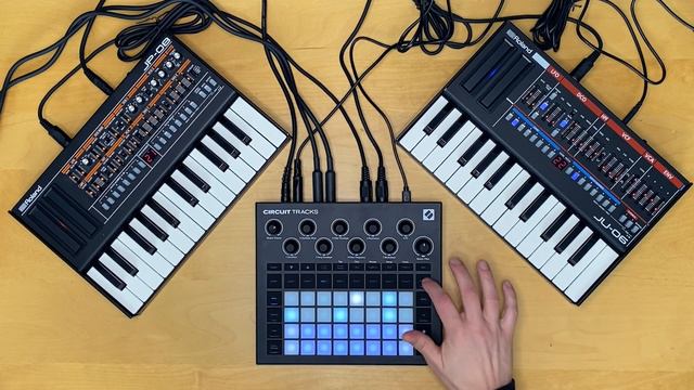 Beyond the DAW ep08 | Circuit Tracks + JU-06 + JP-08 | Using The New MIDI Tracks and Audio Ins смотреть онлайн