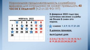 Выходные дни при сменном графике