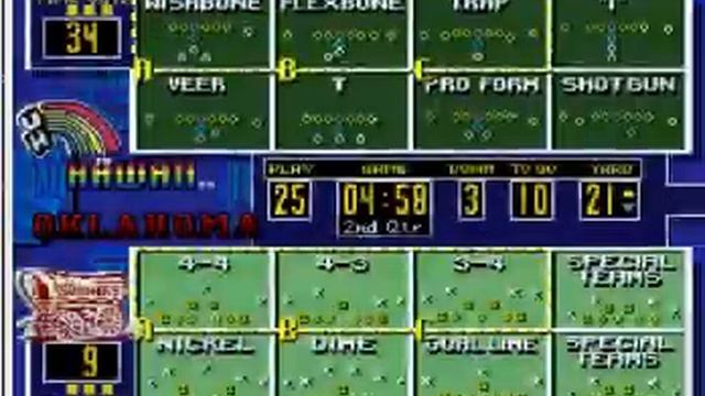 College Football USA '97 (video 3,640) (Sega Megadrive / Genesis) смотреть онлайн