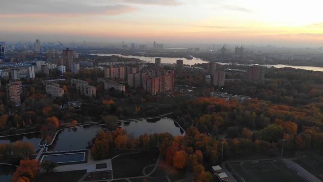 Полет над Парком Дружбы. Москва. Речной Вокзал смотреть онлайн