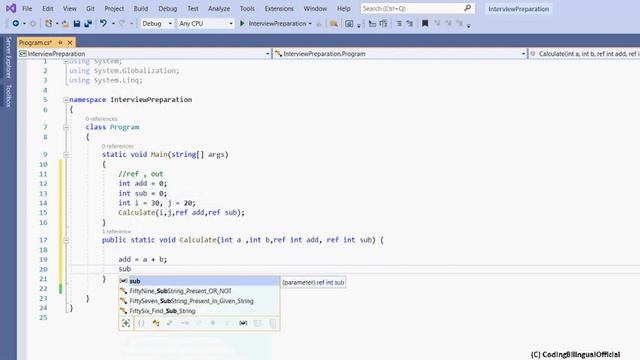How to return multiple values c# in Hindi | Using ref Keyword смотреть онлайн