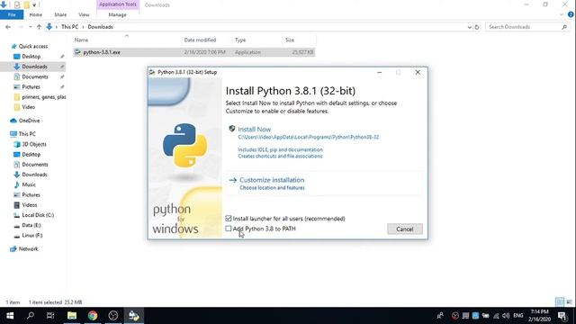 Установка python смотреть онлайн