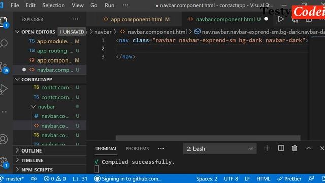 Angular 11 project from Scratch, Contact Management in Angular, Coding in Angular with TestyCodeiz смотреть онлайн