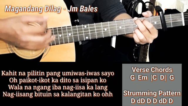 Magandang Dilag - Jm Bales Guitar Chords (Easy Chords with Capo)(Guitar Cover) смотреть онлайн