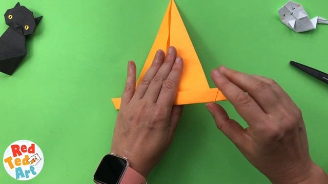 Easy Witch Hat Origami - Paper Projects for Halloween - Paper Room Decor смотреть онлайн